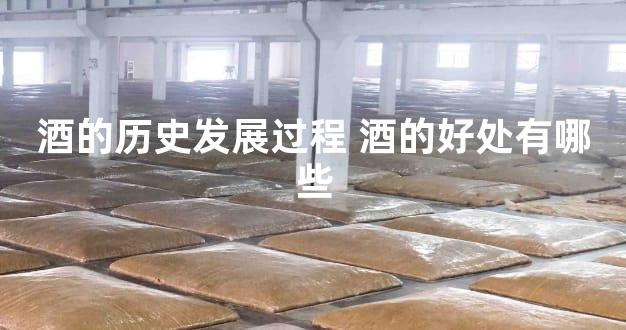 酒的历史发展过程 酒的好处有哪些